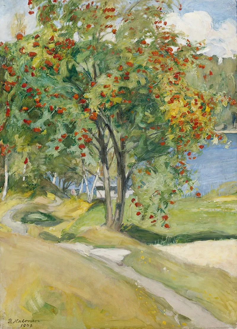 Rowan Tree Wall Art by Pekka Halonen - Canvas Print