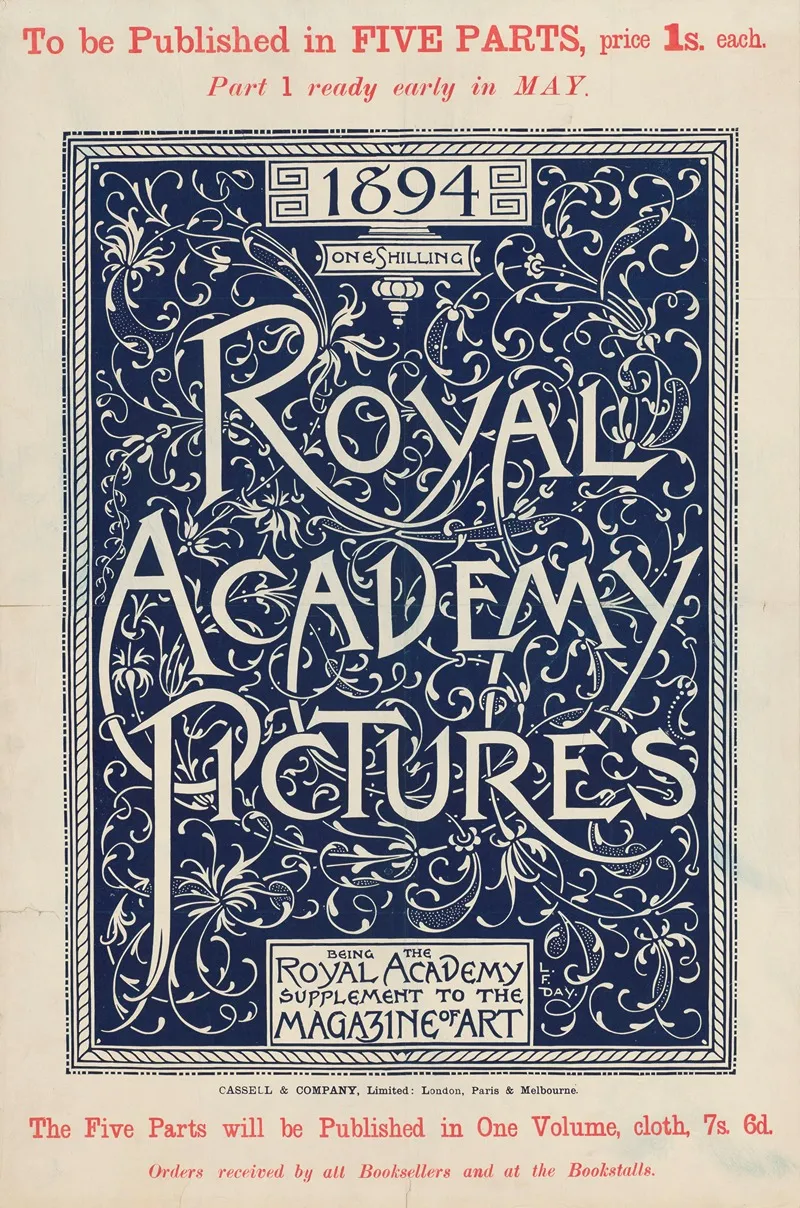 Royal Academy Pictures Being The Royal Academy Supplement To The Magazine Of Art Wall Art by Lewis Foreman Day - High-Resolution Digital Print