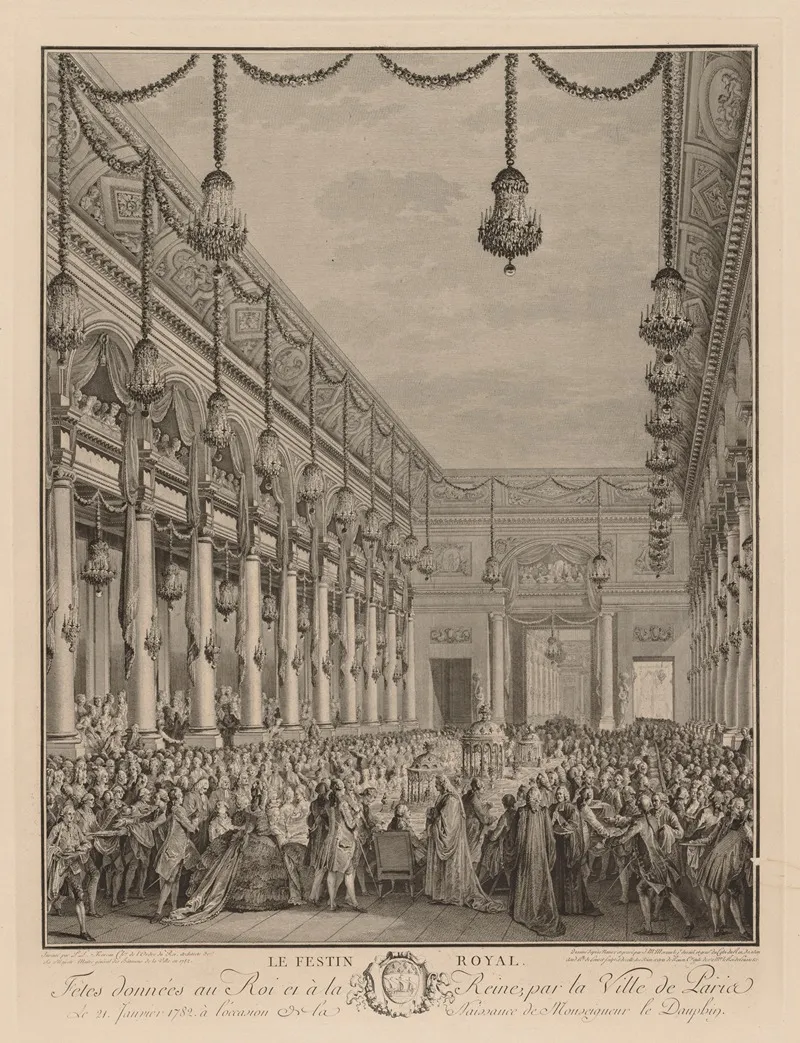 Royal Feast At The Hotel De Ville January 21 1782