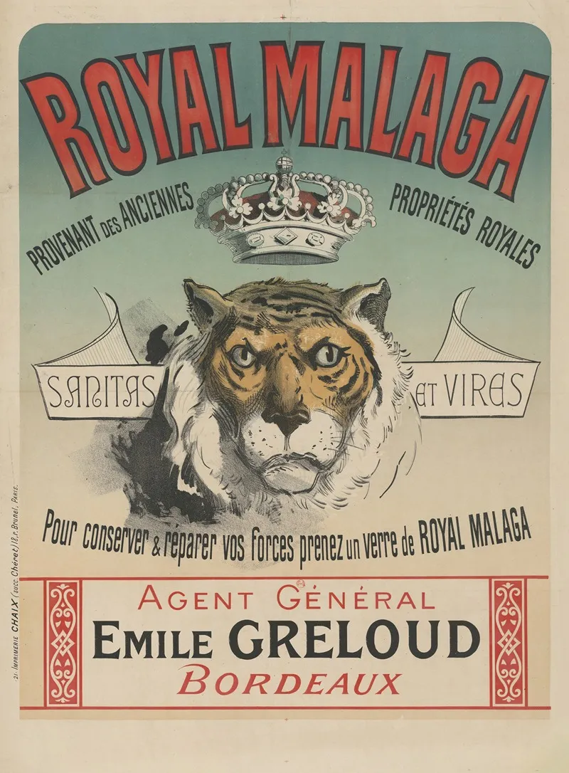 Royal Malaga Sanitas Et Vires Pour Conserver Reparer Vos Forces Prenez Un Verre De Royal Malaga