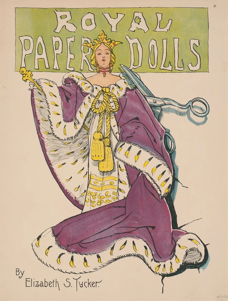 Royal Paper Dolls Wall Art by Elizabeth S Tucker - High-Resolution Digital Print