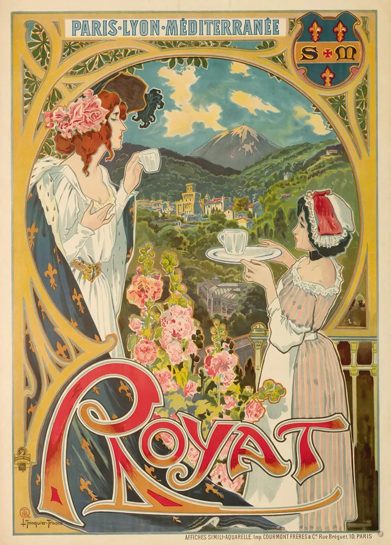 Royat Wall Art by Louis Trinquier-Trianon - High-Resolution Digital Print
