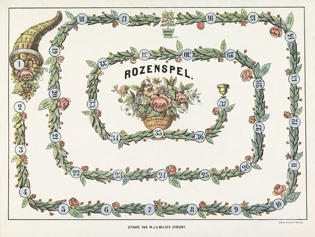 Rozenspel Wall Art by De Industrie - High-Resolution Digital Print