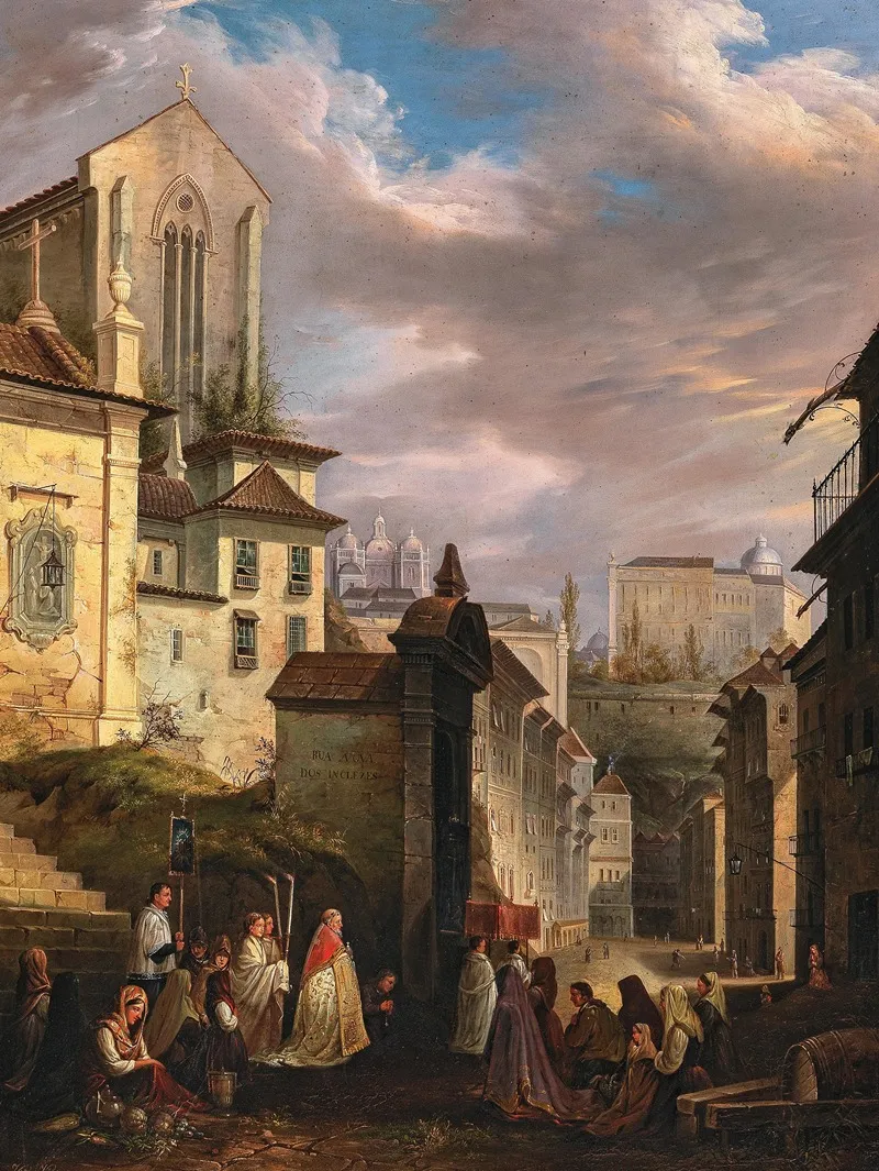 Rua Nova Dos Inclezes Wall Art by Vinzenz Kreuzer - High-Resolution Digital Print