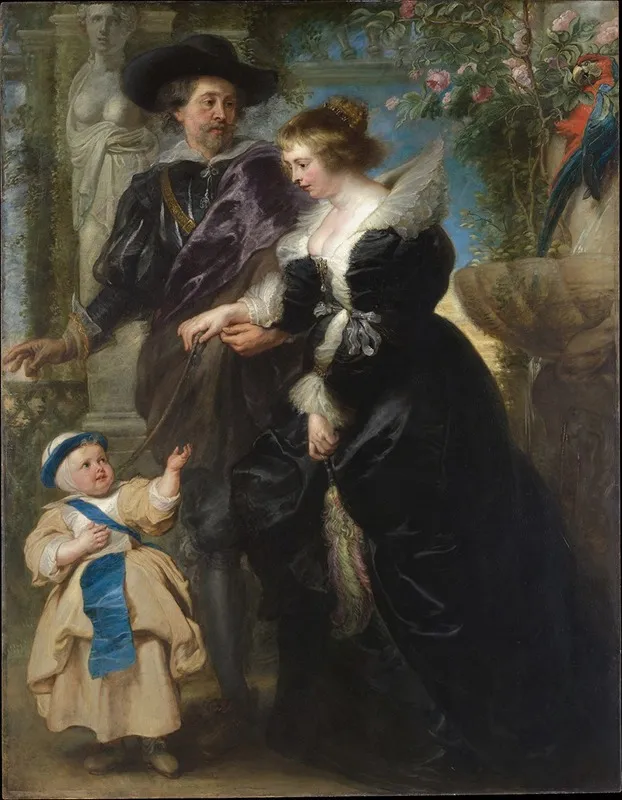Rubens His Wife Helena Fourment And Their Son Frans Wall Art by Peter Paul Rubens - High-Resolution Digital Print