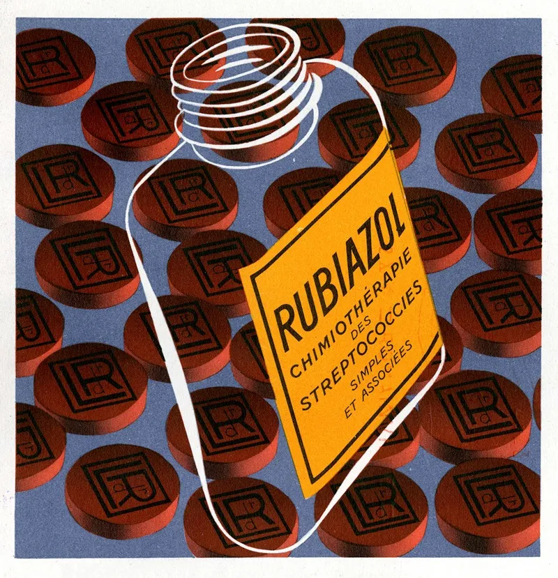 Rubiazol 7 Wall Art by Laboratoires du docteur Roussel - High-Resolution Digital Print