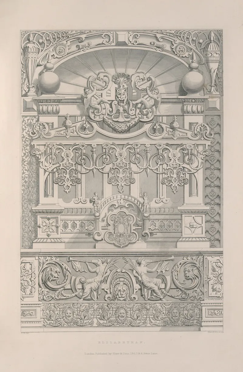 Rudiments Of Curvilinear Design Pl 25 Wall Art by George Phillips - High-Resolution Digital Print