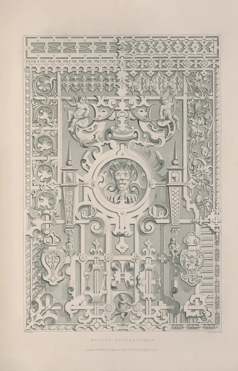 Rudiments Of Curvilinear Design Pl 26 Wall Art by George Phillips - High-Resolution Digital Print