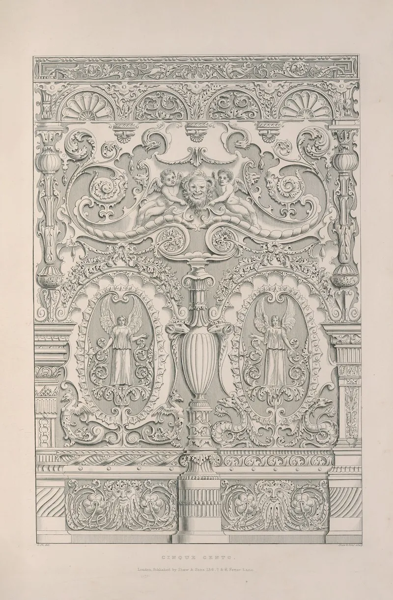 Rudiments Of Curvilinear Design Pl 29 Wall Art by George Phillips - High-Resolution Digital Print
