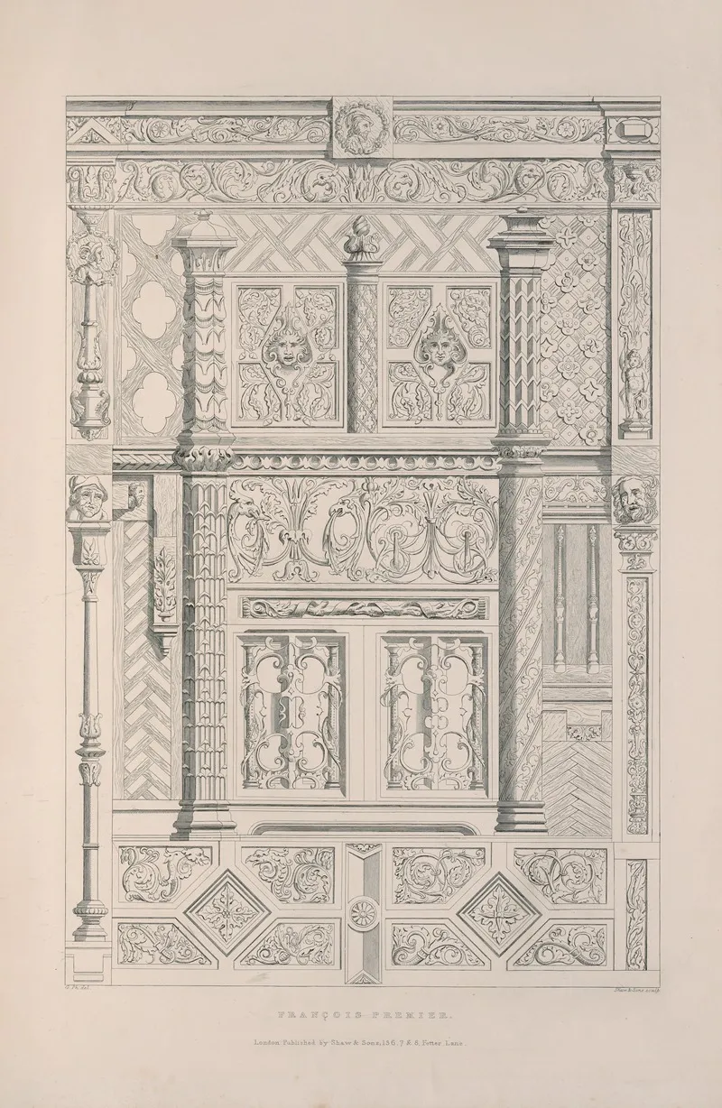 Rudiments Of Curvilinear Design Pl 31 Wall Art by George Phillips - High-Resolution Digital Print