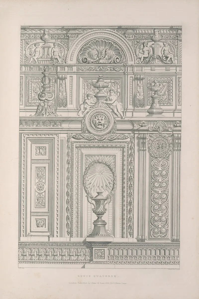 Rudiments Of Curvilinear Design Pl 34 Wall Art by George Phillips - High-Resolution Digital Print
