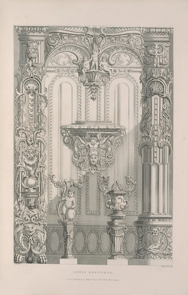 Rudiments Of Curvilinear Design Pl 35 Wall Art by George Phillips - High-Resolution Digital Print