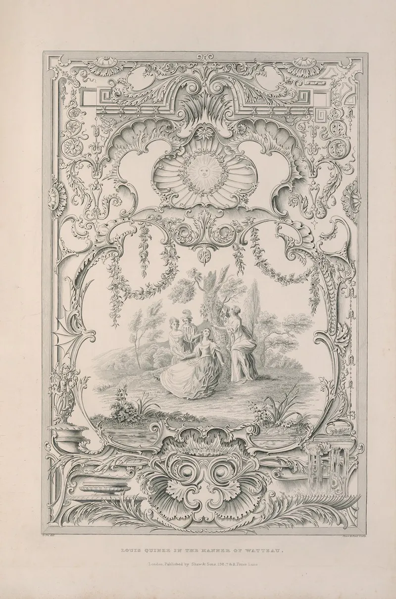 Rudiments Of Curvilinear Design Pl 37 Wall Art by George Phillips - High-Resolution Digital Print