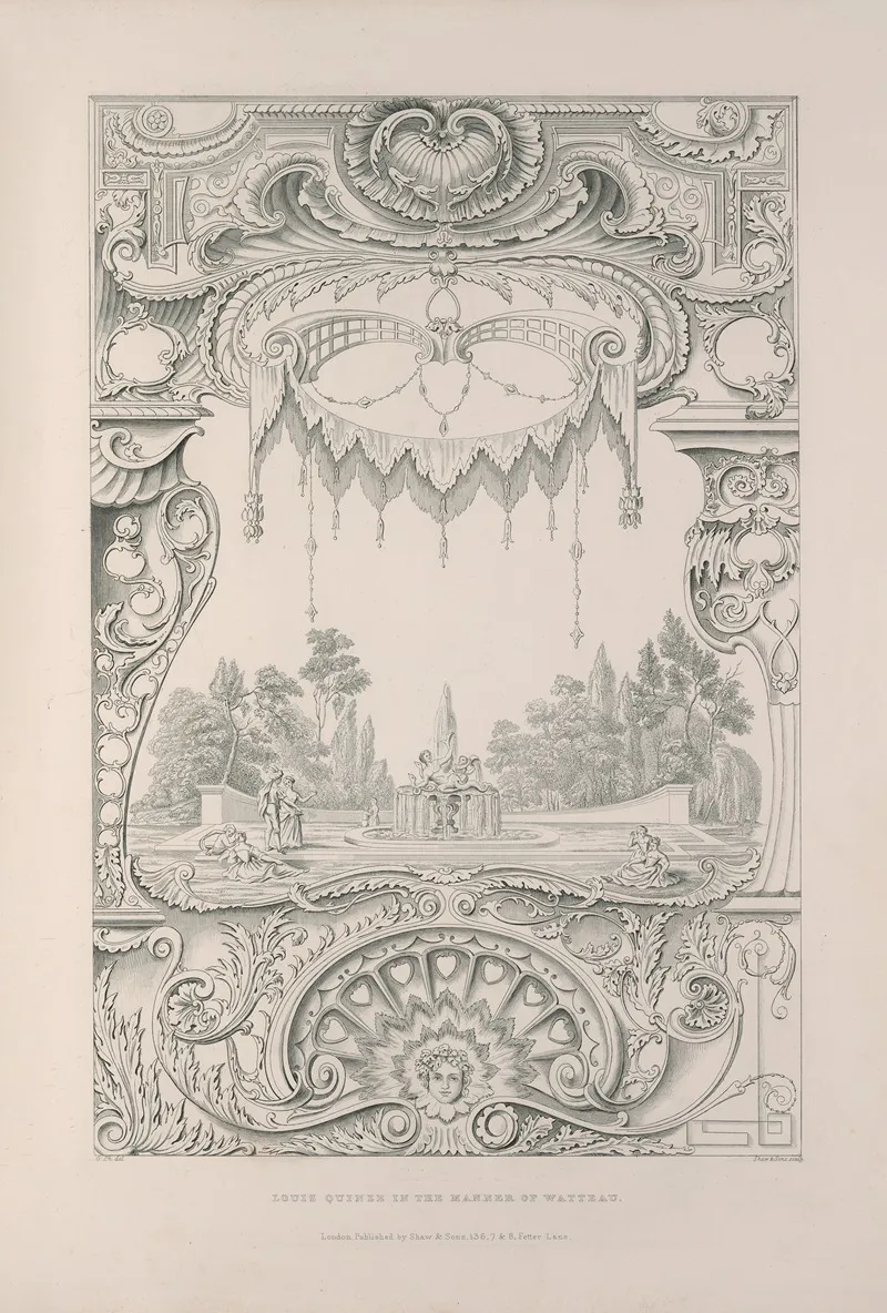 Rudiments Of Curvilinear Design Pl 38 Wall Art by George Phillips - High-Resolution Digital Print