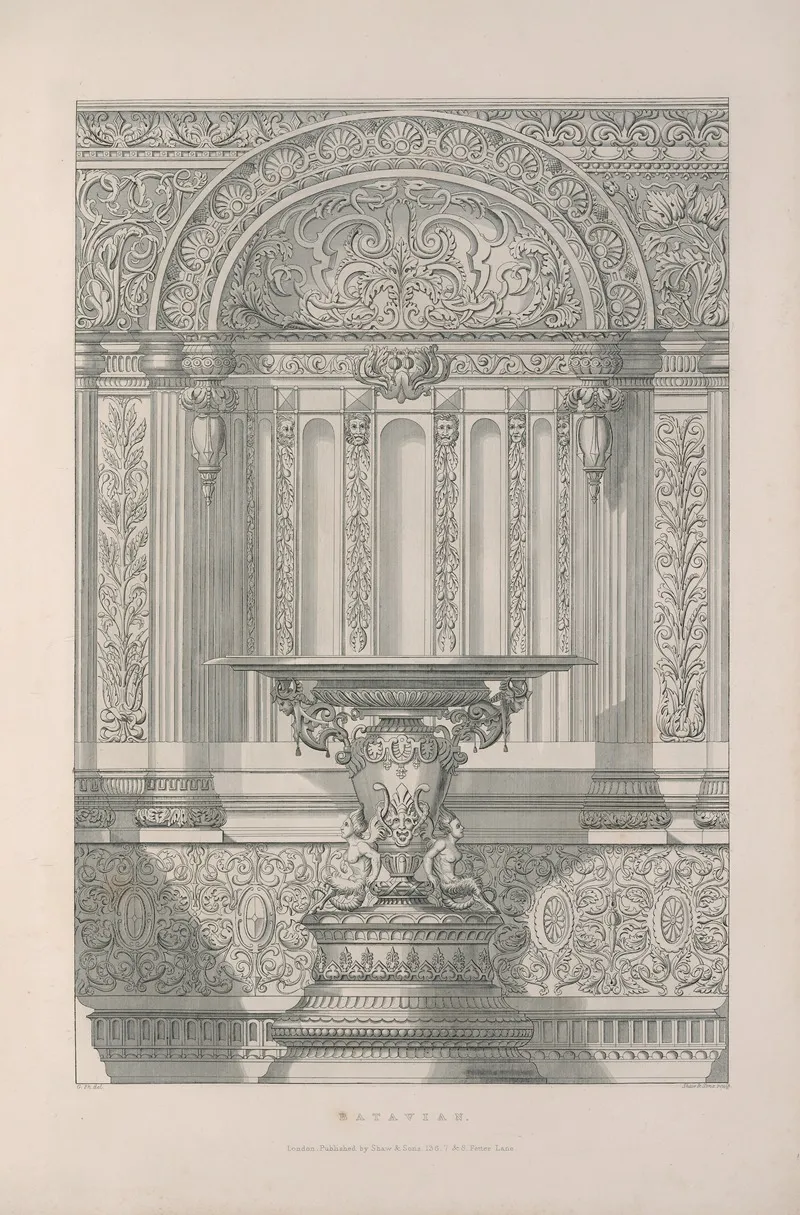 Rudiments Of Curvilinear Design Pl 45 Wall Art by George Phillips - High-Resolution Digital Print