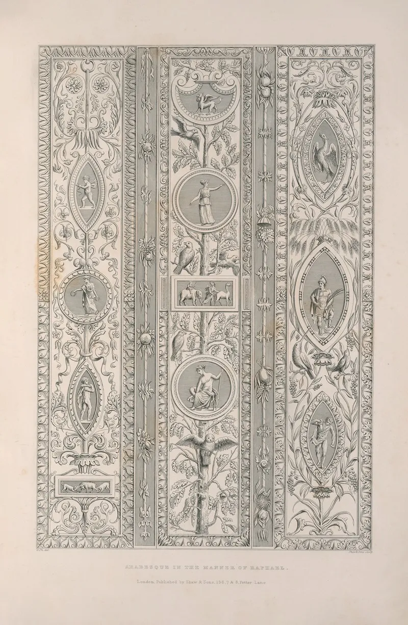 Rudiments Of Curvilinear Design Pl 47 Wall Art by George Phillips - High-Resolution Digital Print