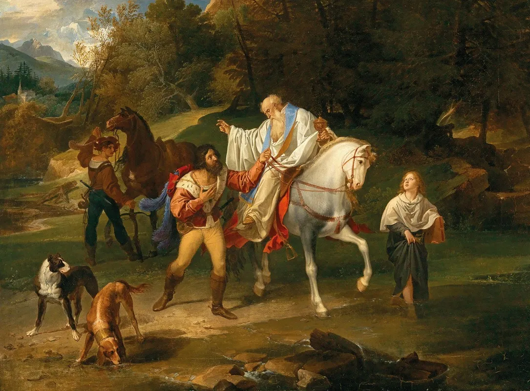 Rudolf Of Habsburg And The Priest