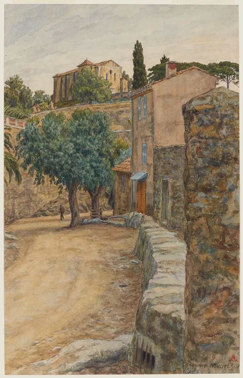Rue A Bormes Wall Art by Henri Rivière - High-Resolution Digital Print