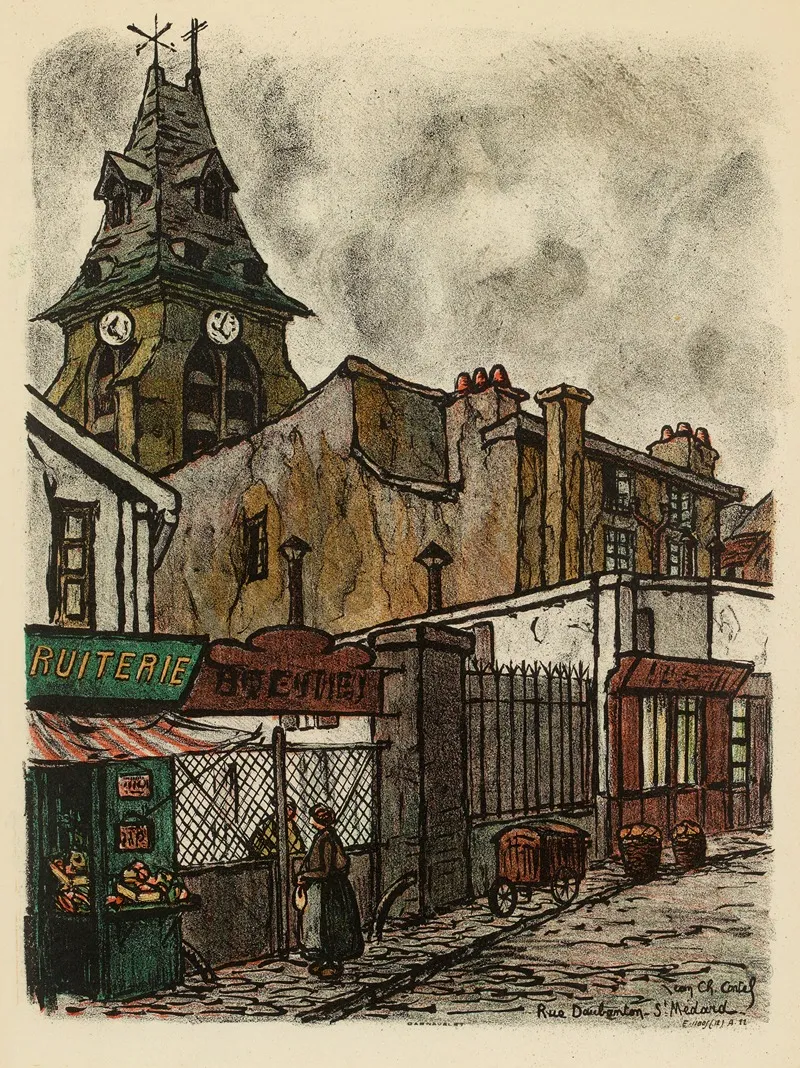 Rue Daubenton Wall Art by Jean-Charles Contel - High-Resolution Digital Print