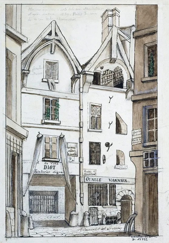 Rue De Mondetour Wall Art by Alfred Bonnardot - High-Resolution Digital Print