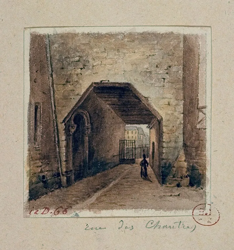 Rue Des Chantres Entre Le Quai Aux Fleurs Et La Rue Chanoinesse