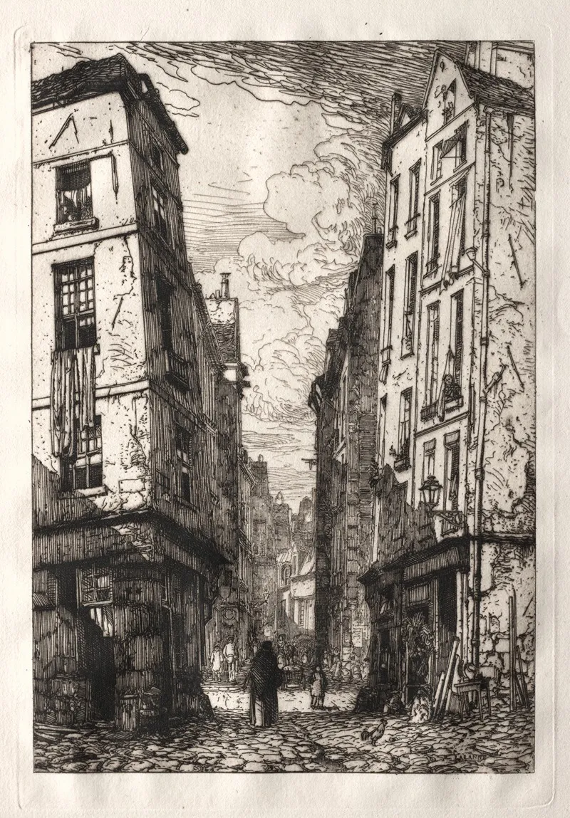 Rue Des Marmousets Old Paris