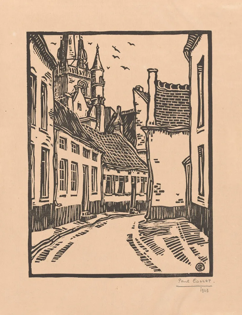 Rue Du Coq Nivelles Wall Art by Paul Collet - High-Resolution Digital Print