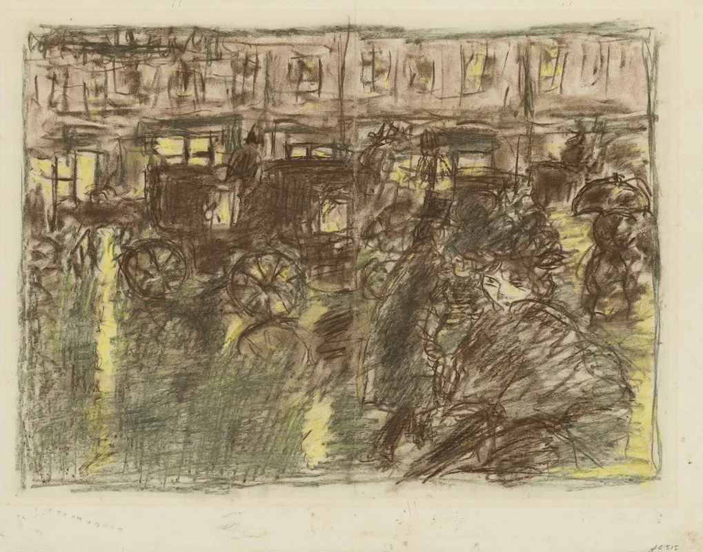 Rue Le Soir Sous La Pluie Wall Art by Pierre Bonnard - High-Resolution Digital Print