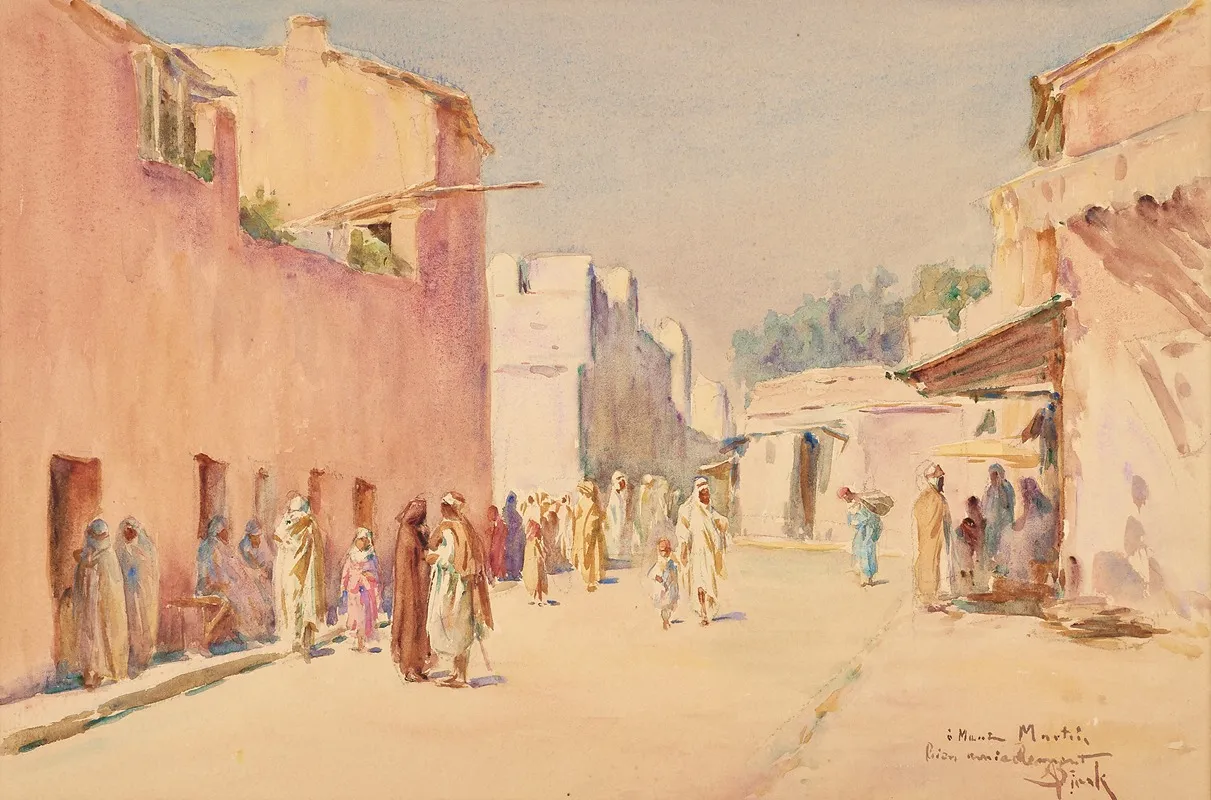 Ruelle Ensoleillee Wall Art by Alphonse Birck - High-Resolution Digital Print