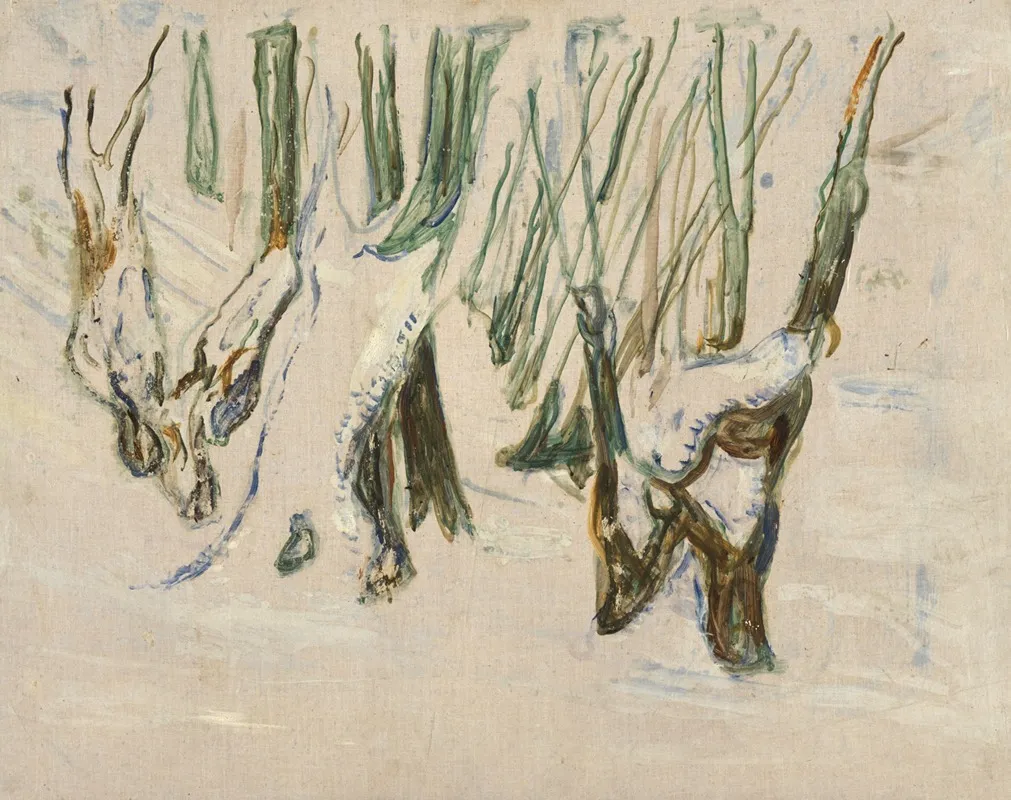 Rugged Trunks In Snow