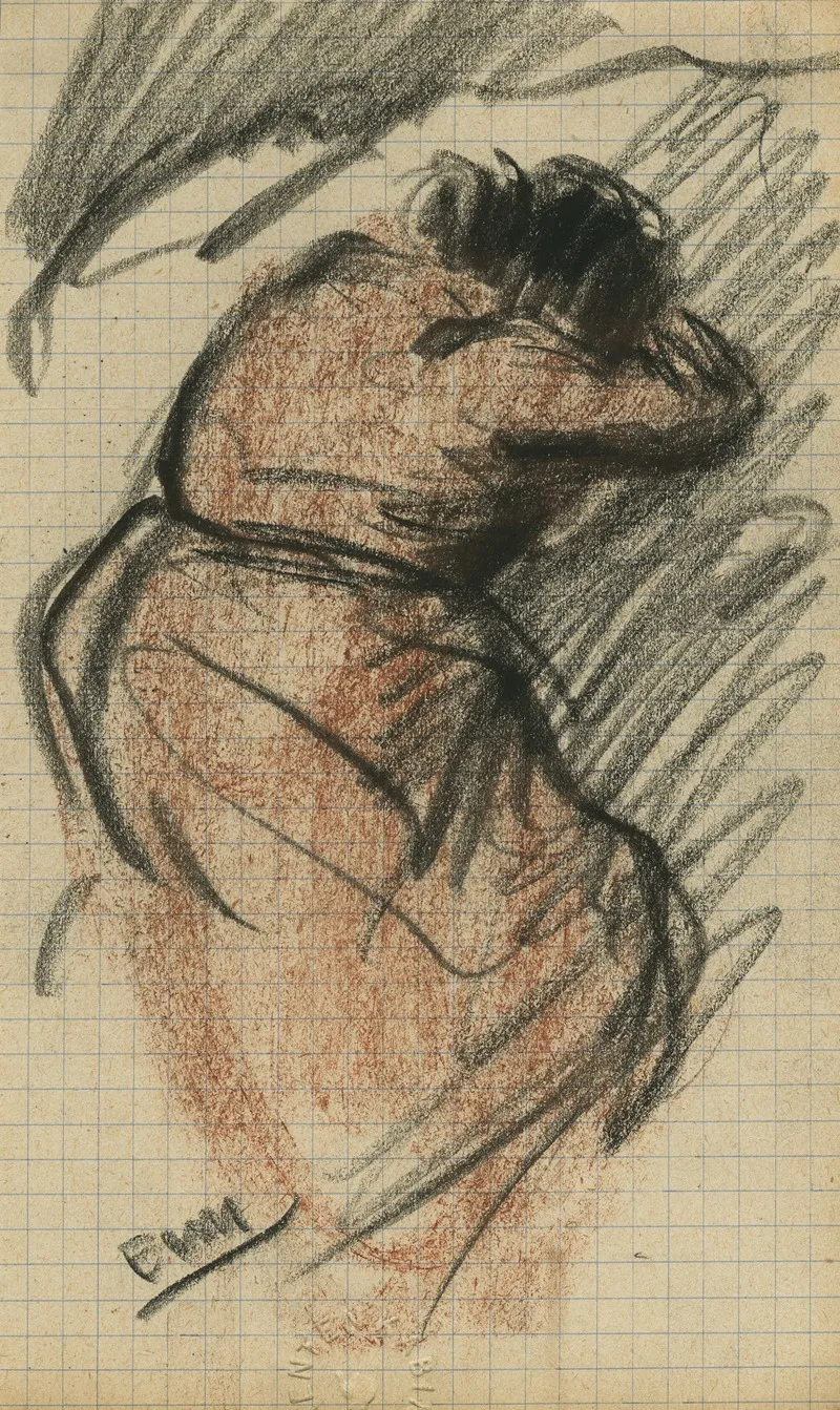 Rugzicht Van Een Vrouw Handen Onder Haar Hoofd