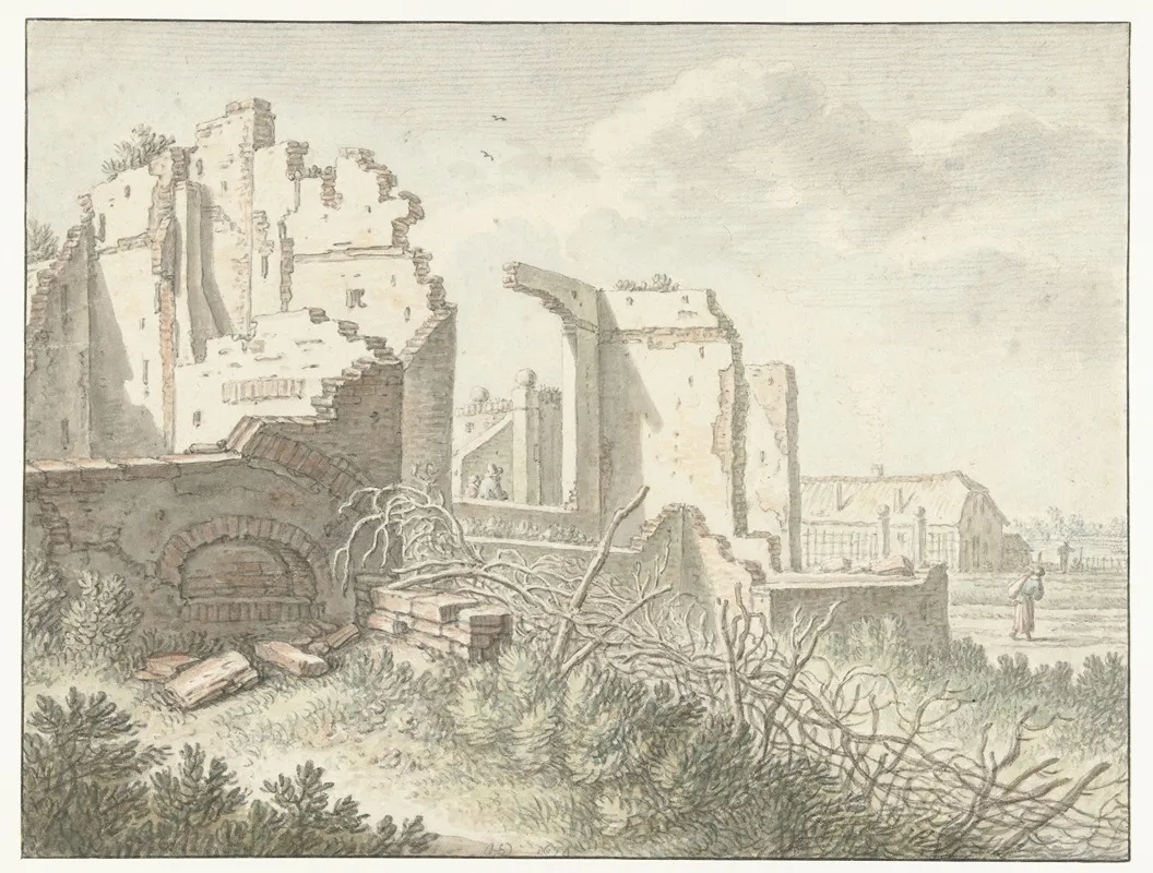 Ruine Buiten De Wittevrouwenpoort Te Utrecht