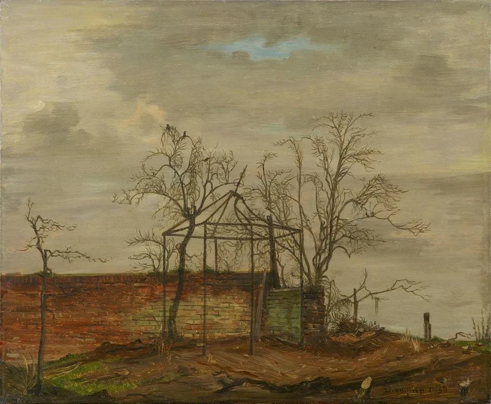 Ruine Und Kahle Baume Wall Art by Theo Champion - High-Resolution Digital Print