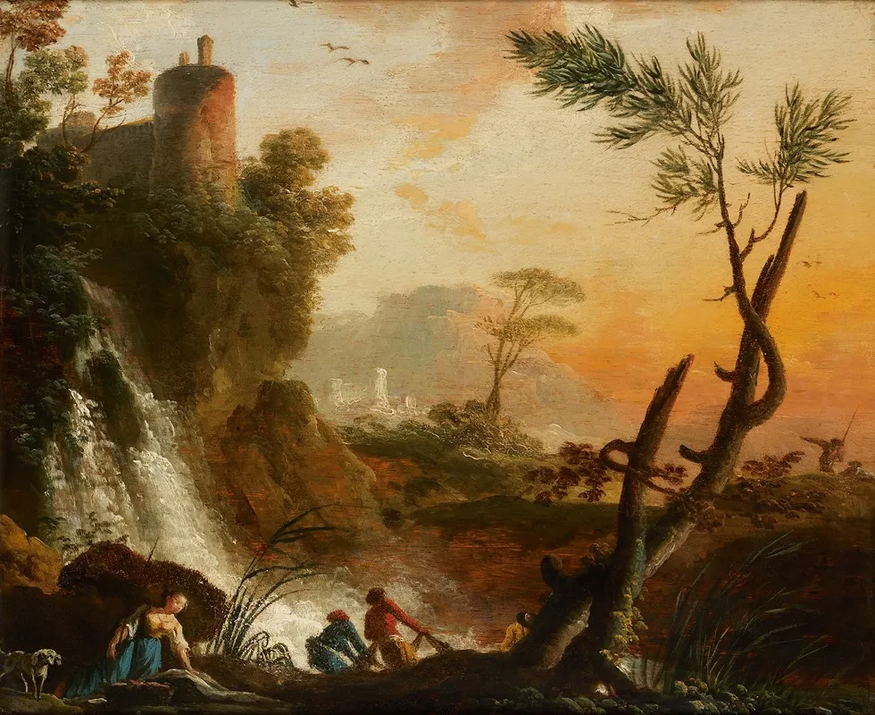 Ruinelandschap Wall Art by Gaspar Jean Lacroix - High-Resolution Digital Print