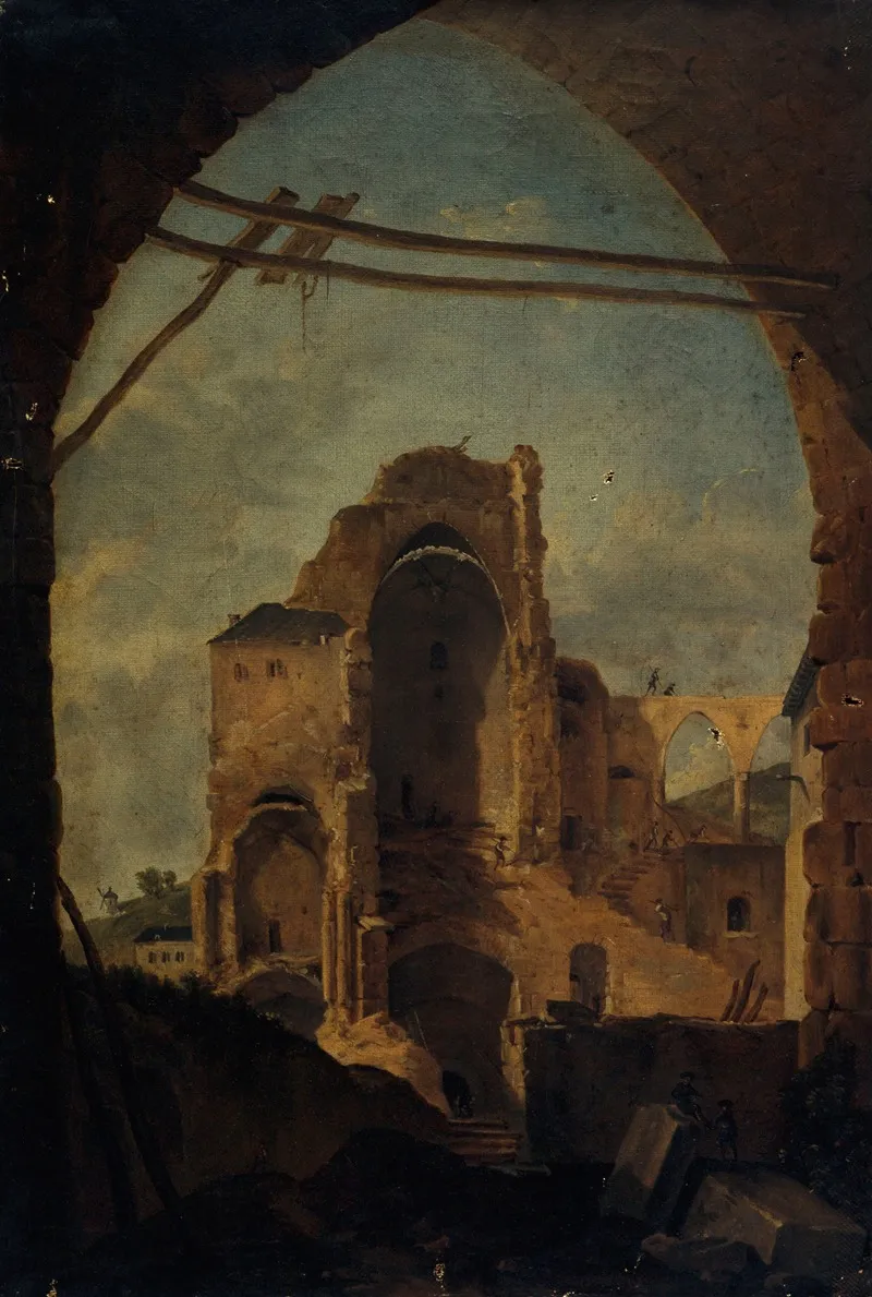 Ruines De Lancienne Abbaye De Montmartre Dite Abbaye Den Bas Wall Art by Félicie Tiger - High-Resolution Digital Print