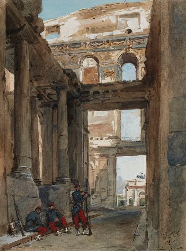 Ruines Des Tuileries 7 Juillet 1871