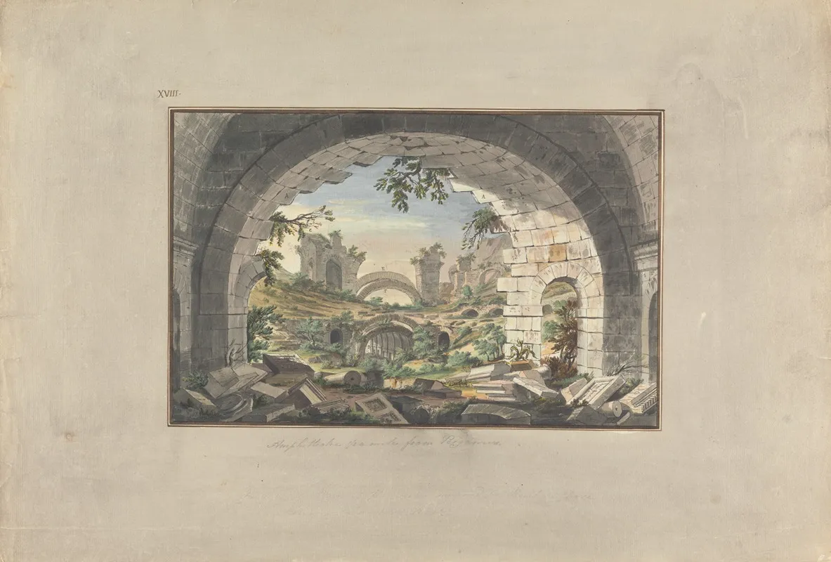 Ruins At Pergamon Probably Of The Amphitheatre
