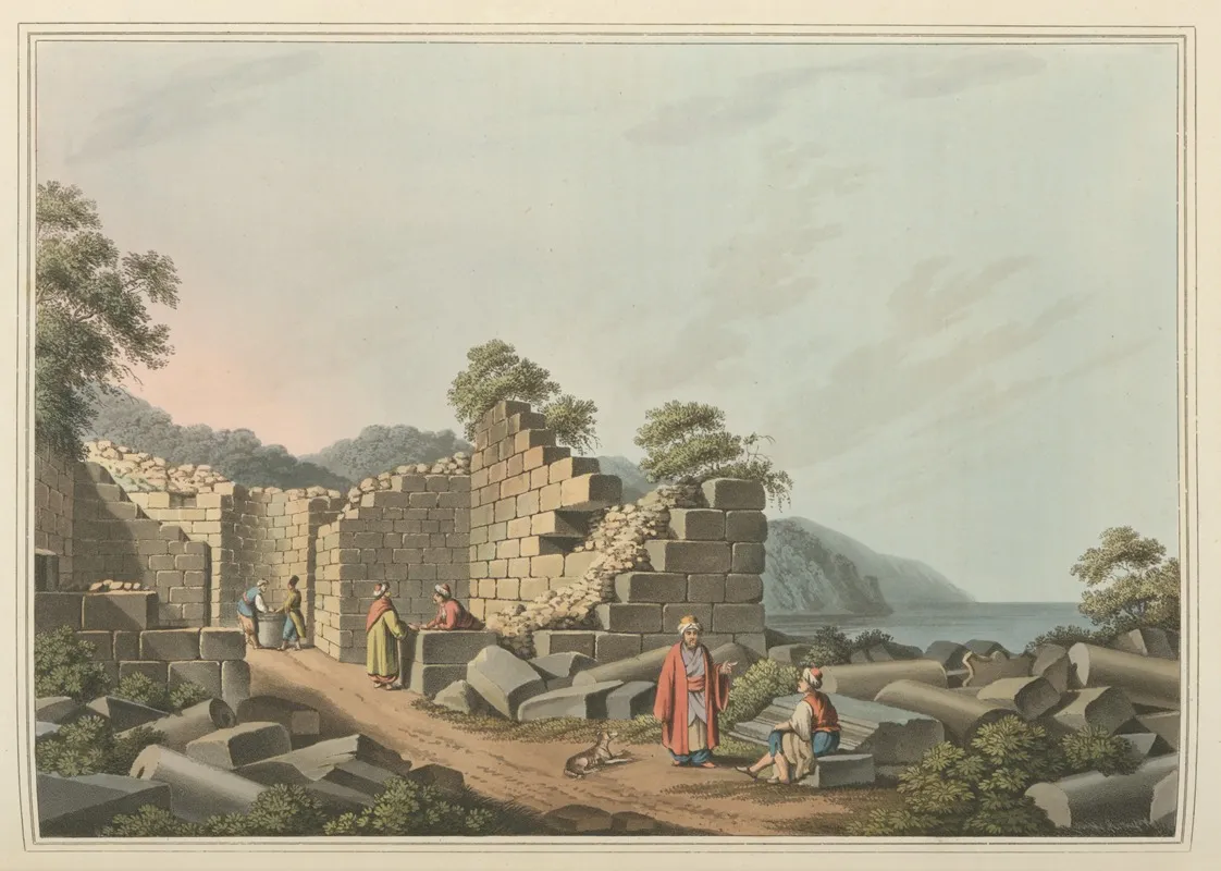 Ruins Of An Ancient Temple In Samos