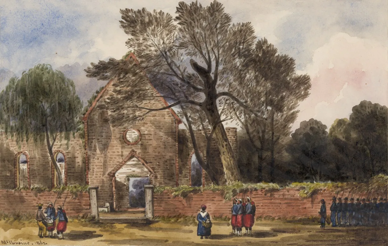 Ruins Of Church At Hampton Va