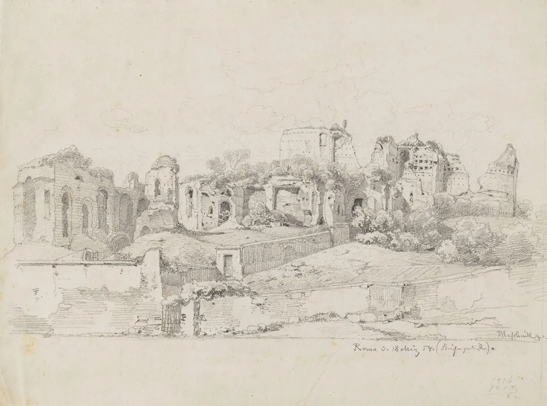 Ruins Of Domus Flavia And Domus Augustiana On The Palatine Hill