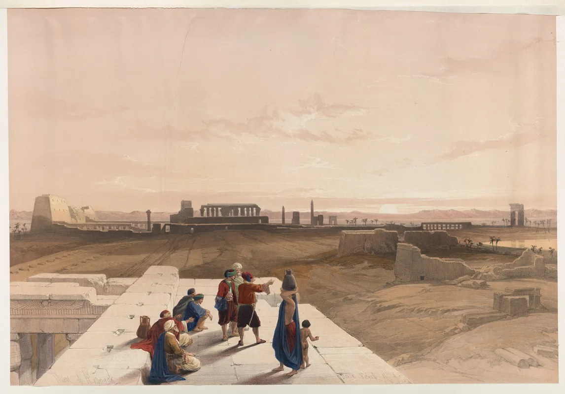 Ruins Of Karnack Karnak Wall Art by David Roberts - High-Resolution Digital Print