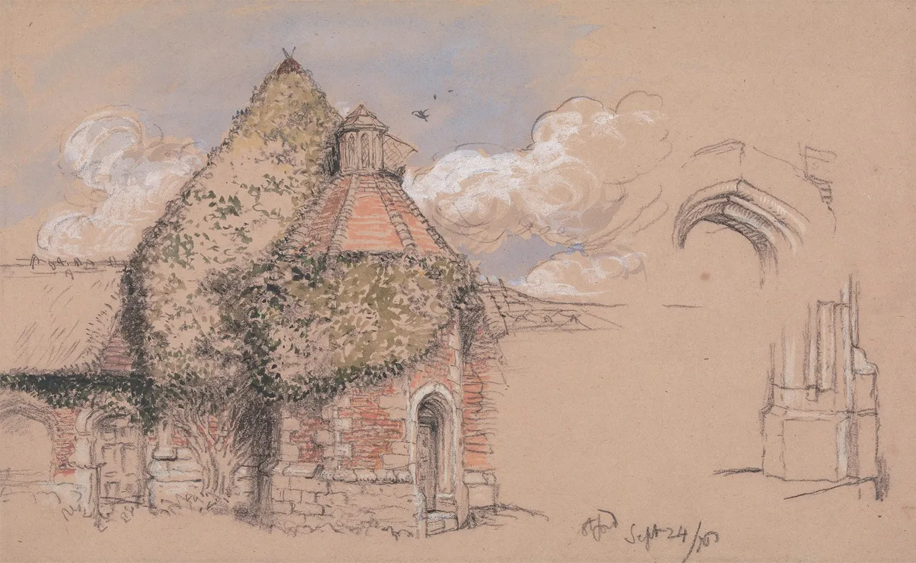 Ruins Of The Ancient Palace Of The Archbishops Of Canterbury At Otford Kent September 24 1856