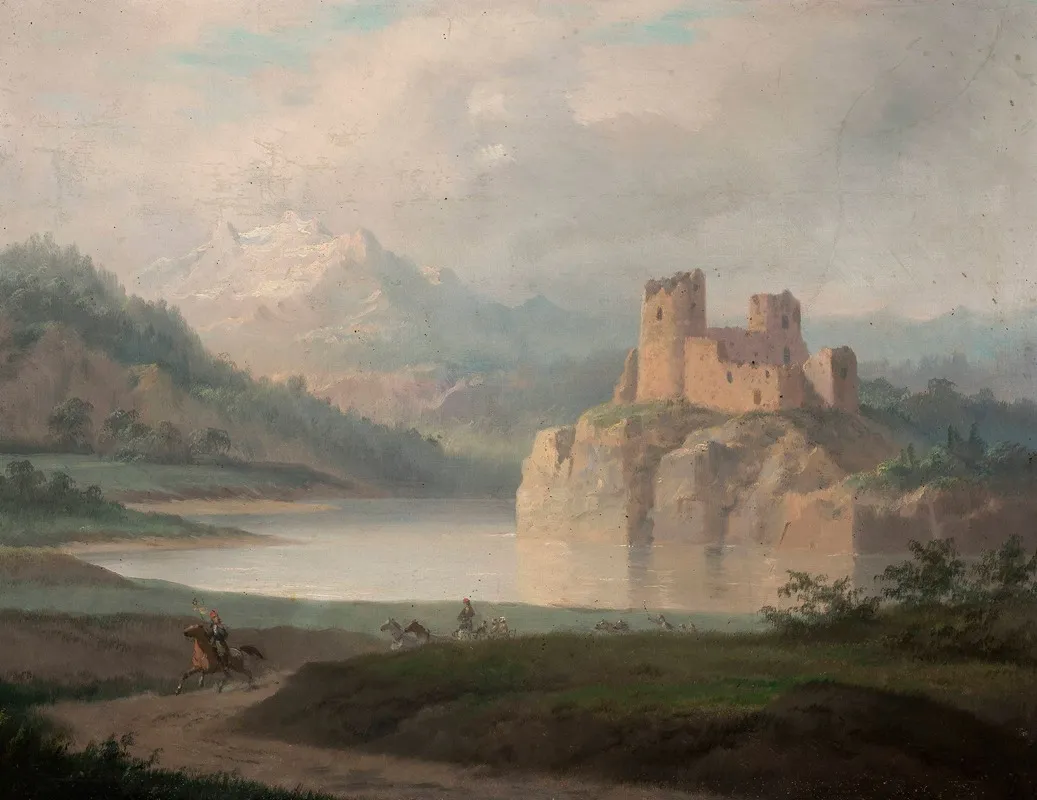 Ruins Of The Castle In Czorsztyn Wall Art by January Suchodolski - High-Resolution Digital Print