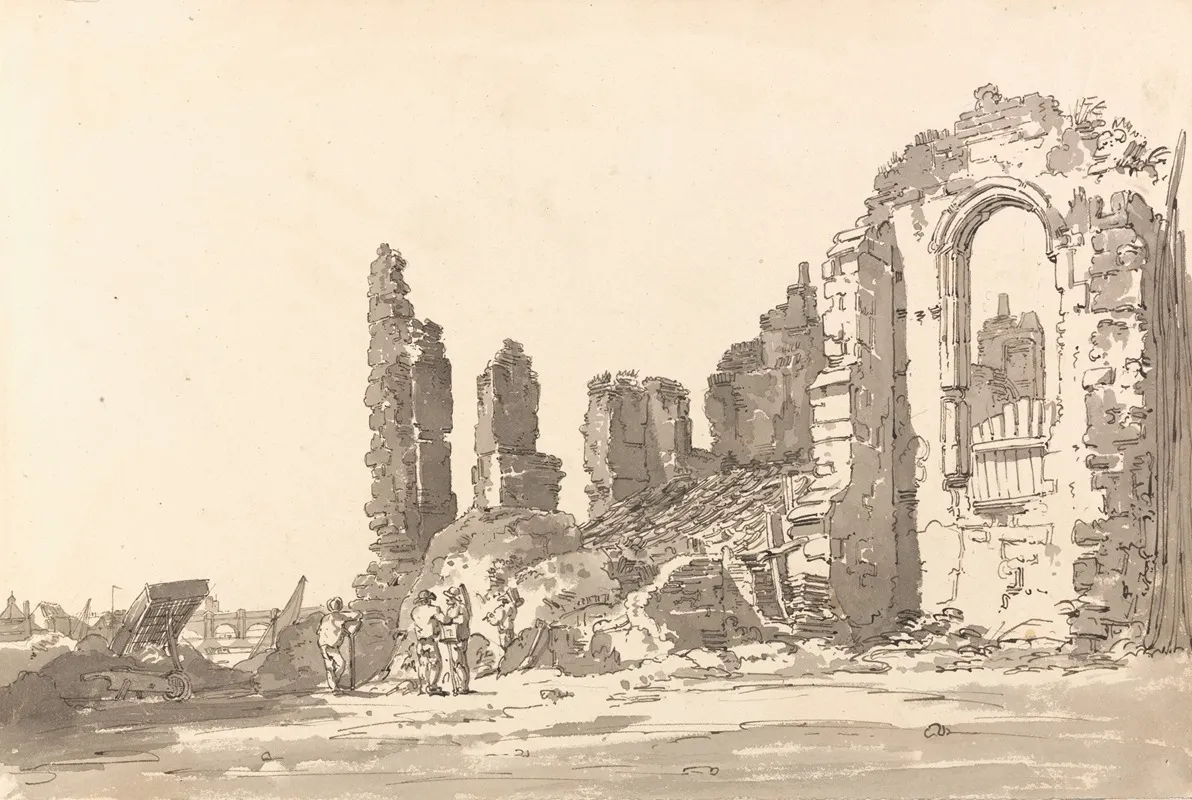 Ruins Of The Savoy Palace London