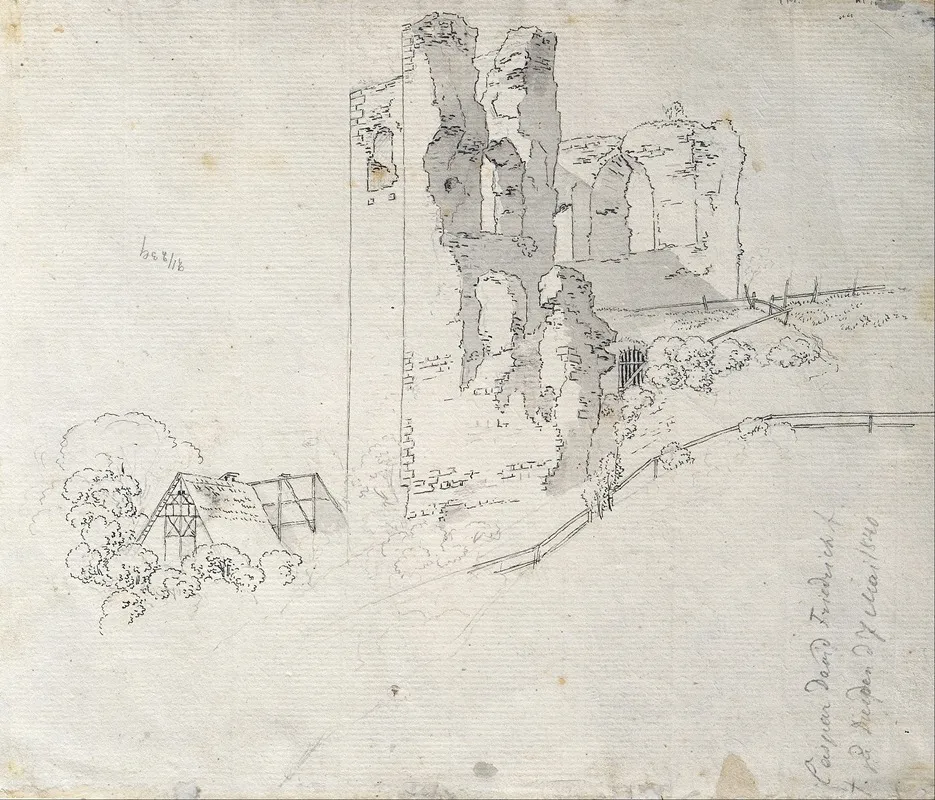 Ruins With The Roof Of A Farmhouse