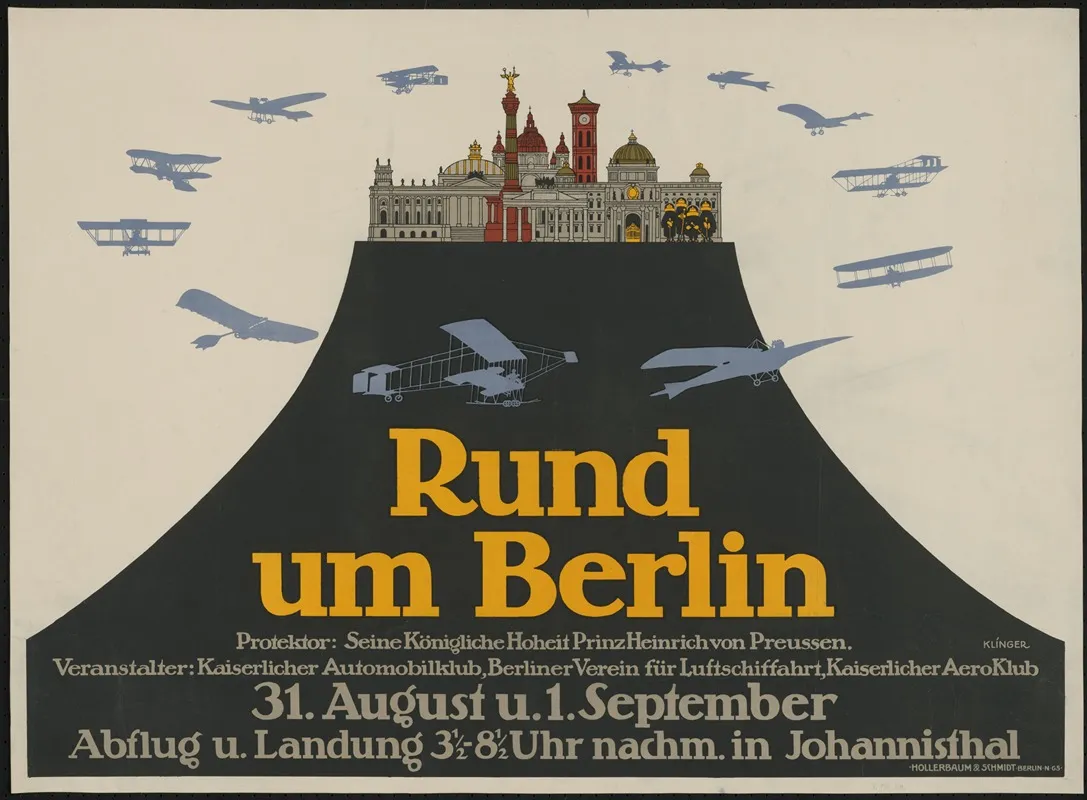 Rund Um Berlin Wall Art by Julius Klinger - High-Resolution Digital Print