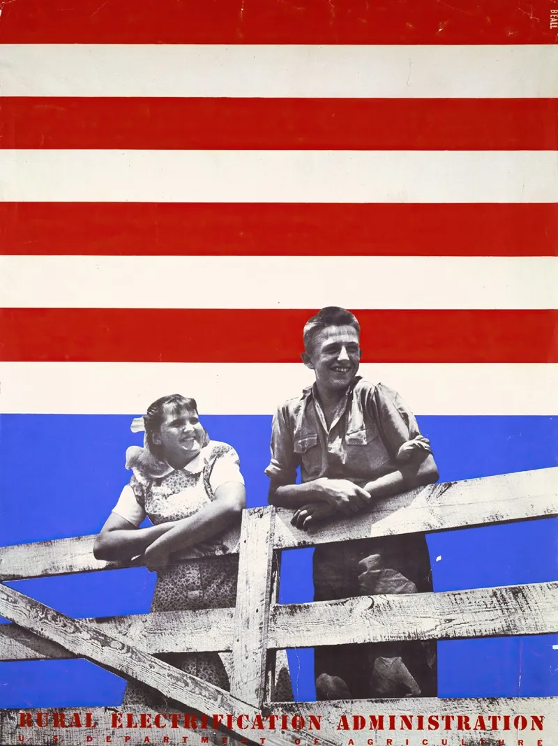 Rural Electrification Administration U S Department Of Agriculture Wall Art by Lester Beall - High-Resolution Digital Print