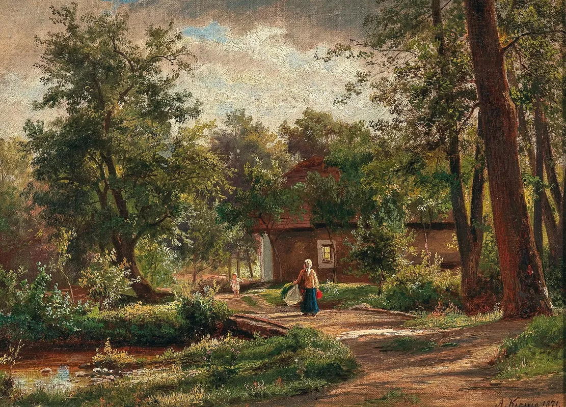 Rural Idyll Mother Returning Home