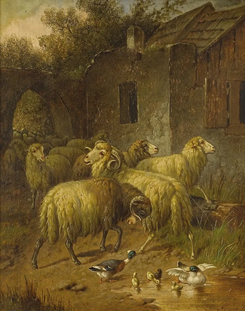 Rural Scene 3 Wall Art by Arthur Trevethin Nowell - High-Resolution Digital Print