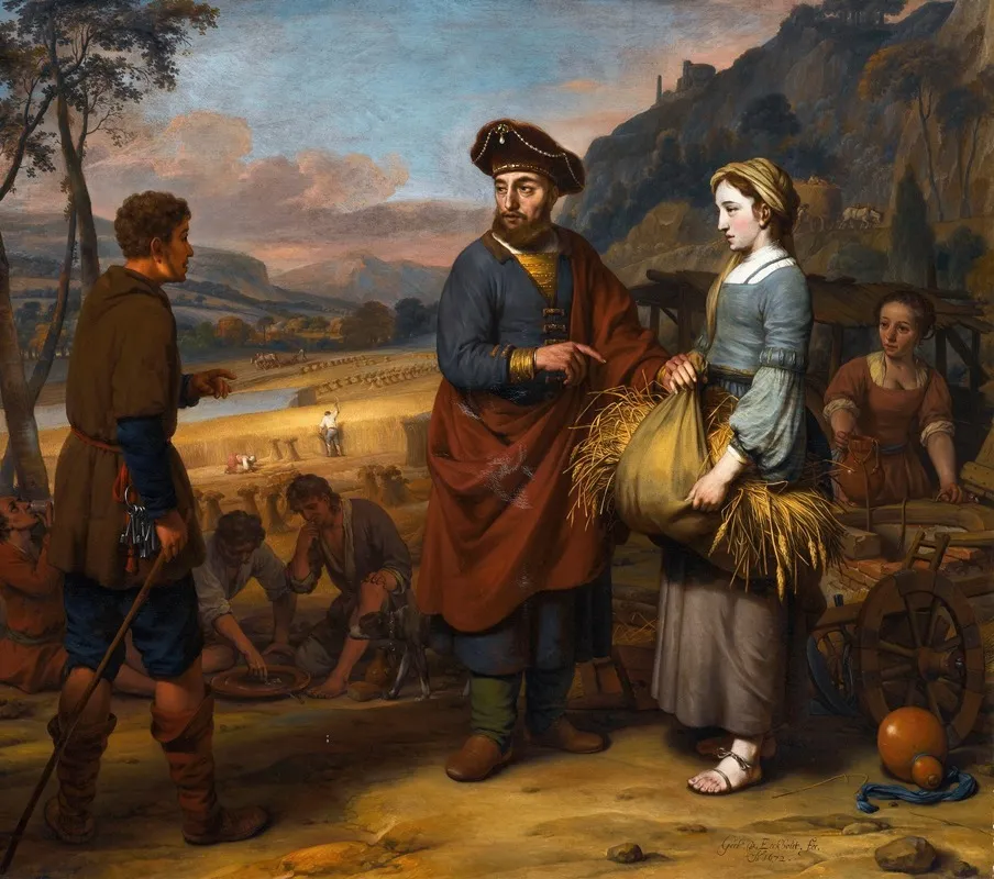 Rurh And Boaz Wall Art by Gerbrand van den Eeckhout - High-Resolution Digital Print